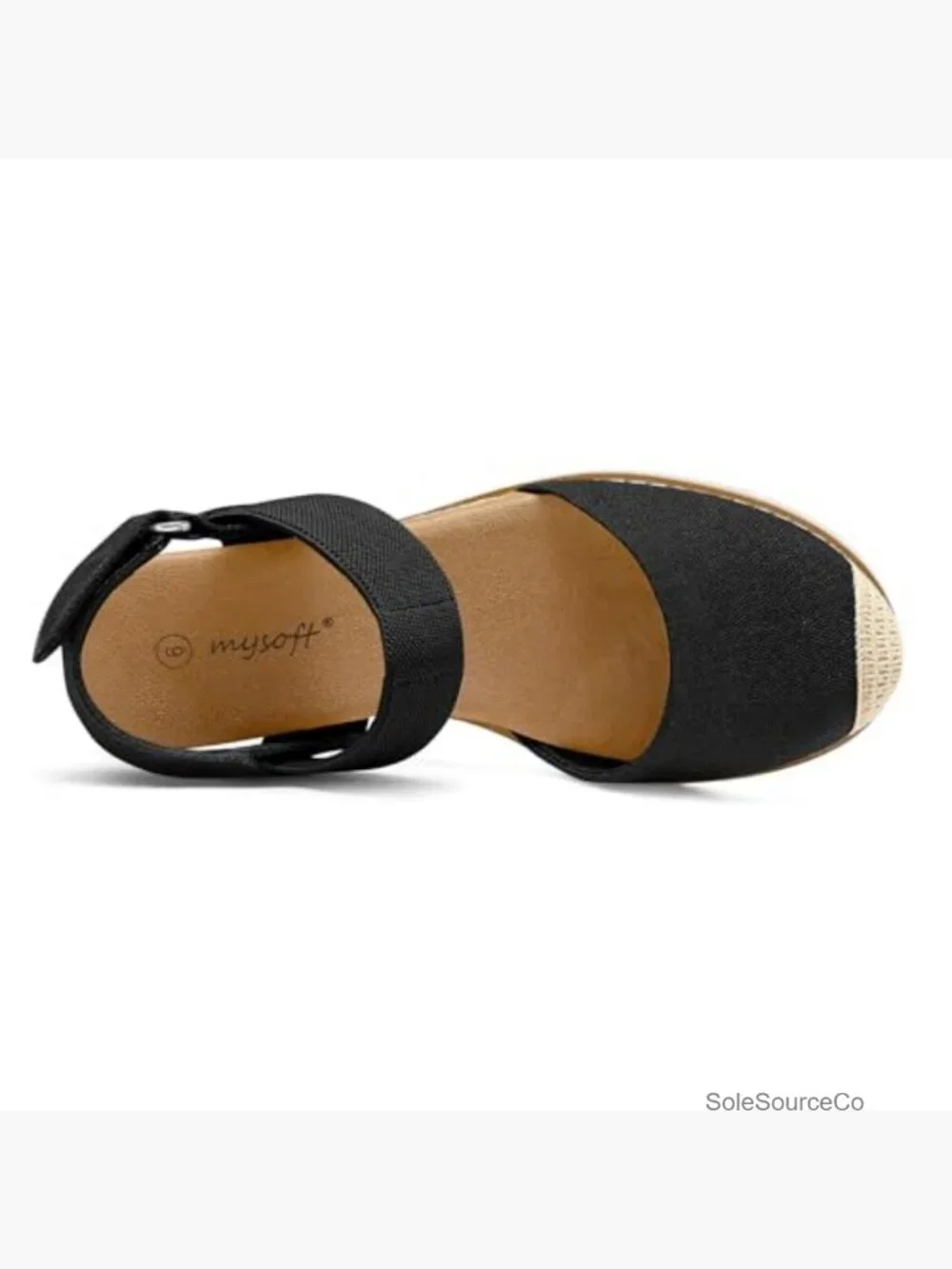 Women's Low Wedge Sandals Comfortable Closed Toe Espadrilles Slip on Elastic